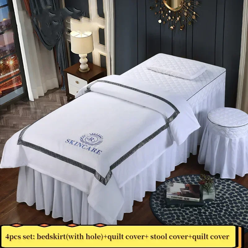 Spa Wellness Locations - Juego de 4 Fundas para Cama