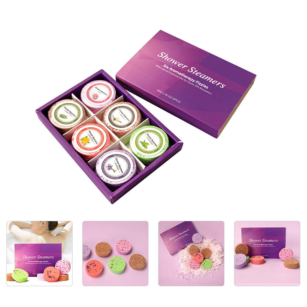 Shower Steamer Tablet - 6 Tabletas de Baño Aromáticas Premium