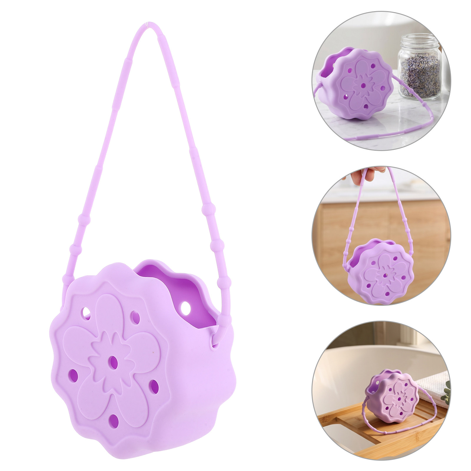 Soporte de silicona morado par - Shower Steamer Tablet reseña y precio