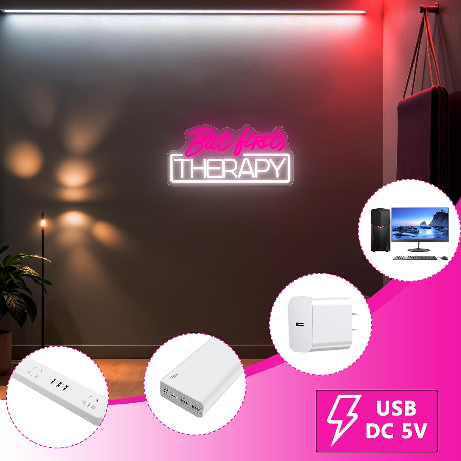 Letrero Luminoso LED con la Fr - Spa Wellness And Beauty reseña y precio