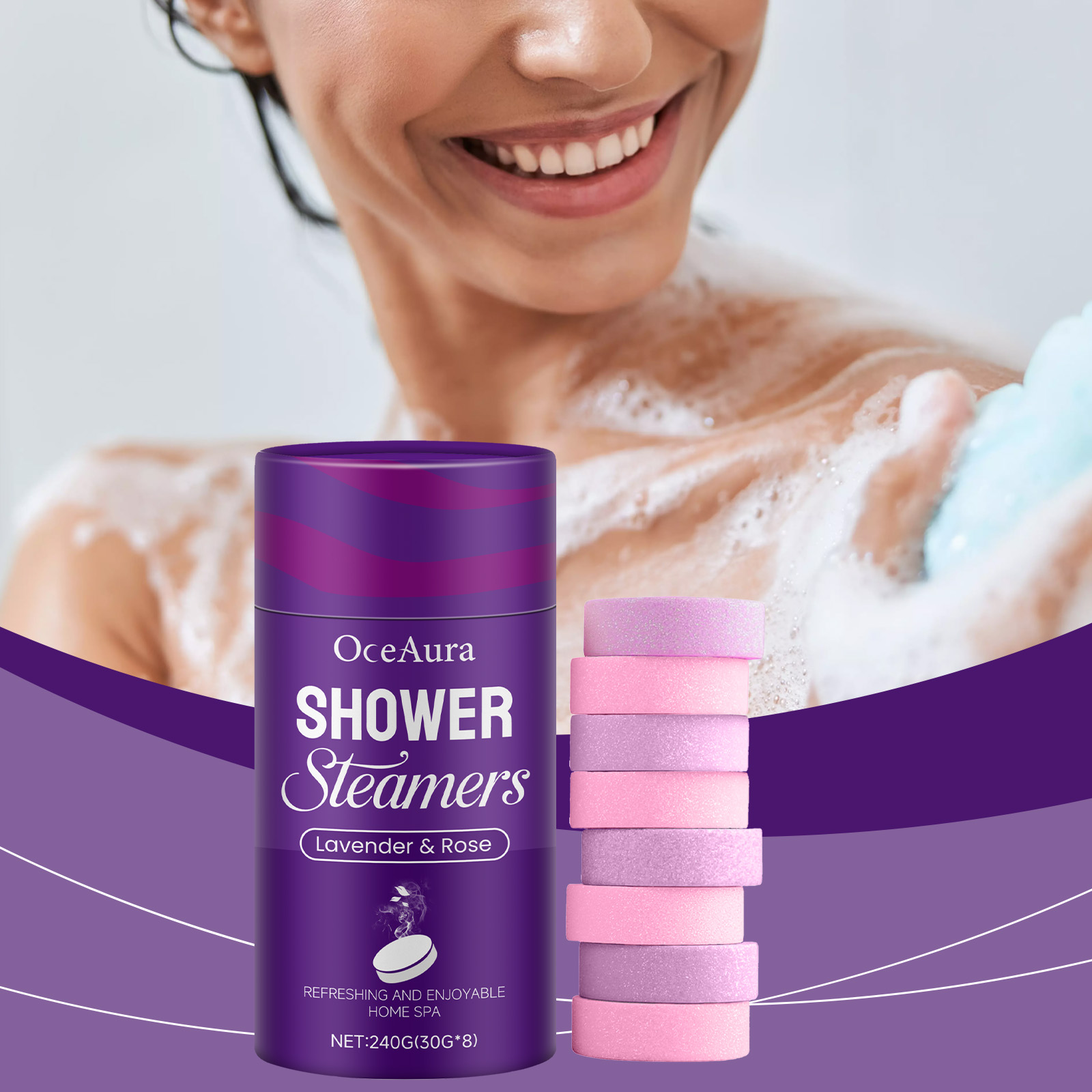 Pastillas de vapor para ducha  - Shower Steamer Tablet reseña y precio